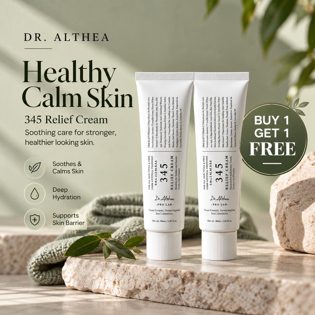 Dr. Althea 345 Relief Cream 50ml | Buy 1 Get 1 Free