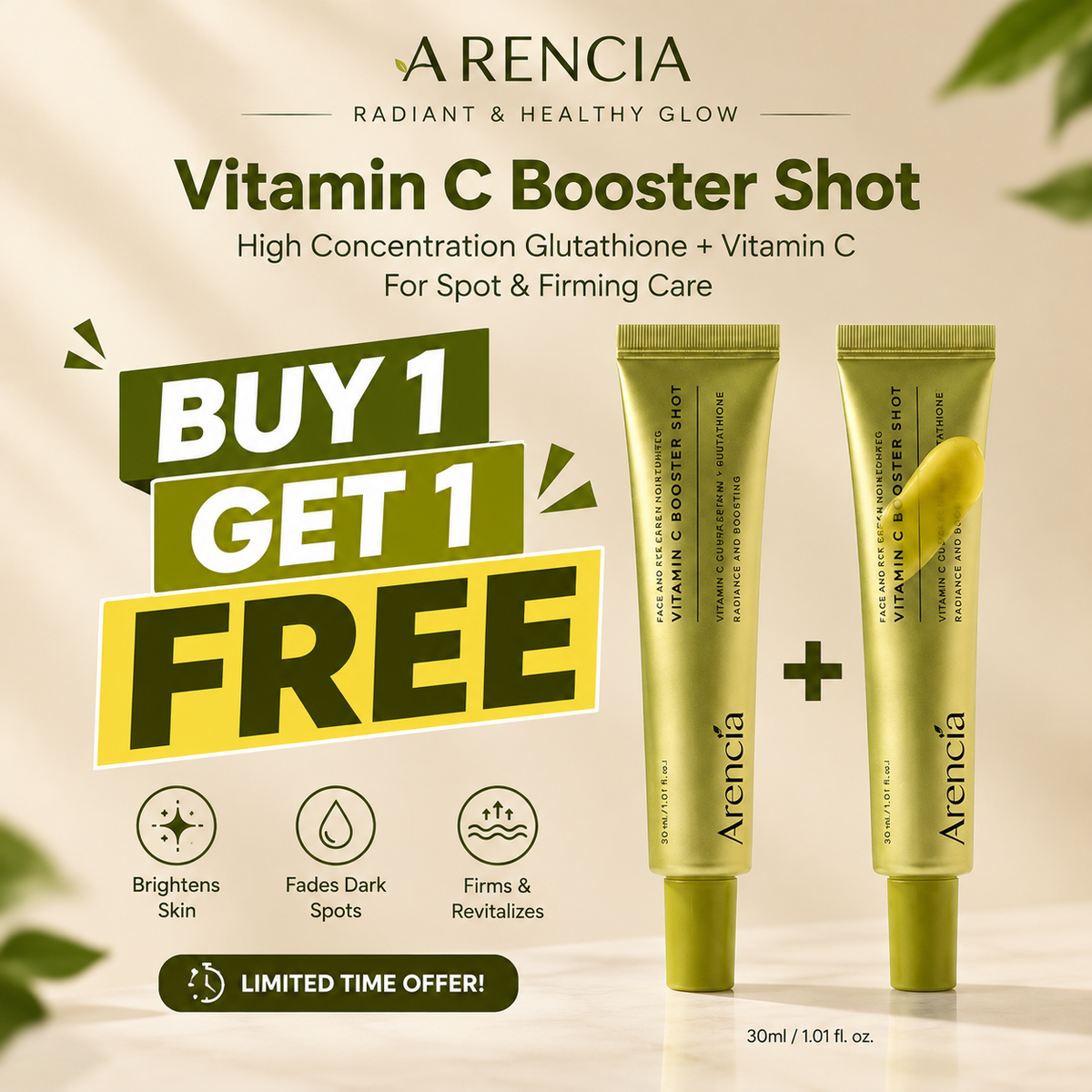 Arencia Vitamin C Booster Shot | BUY 1 GET 1 FREE | 100% Original