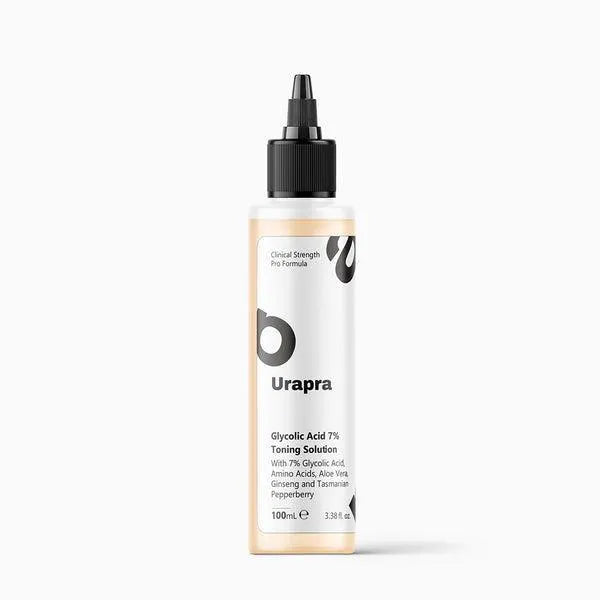 Urapra Glycolic Acid 7% Toning Solution - Clinical Strength Exfoliating Toner - 100ml