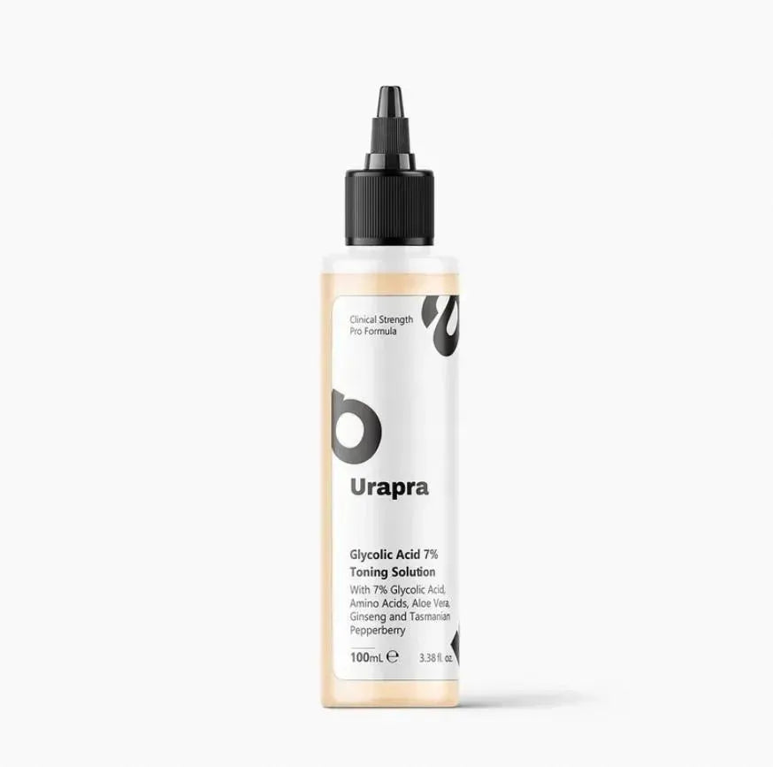 Urapra Glycolic Acid 7% Toning Solution - Clinical Strength Exfoliating Toner - 100ml