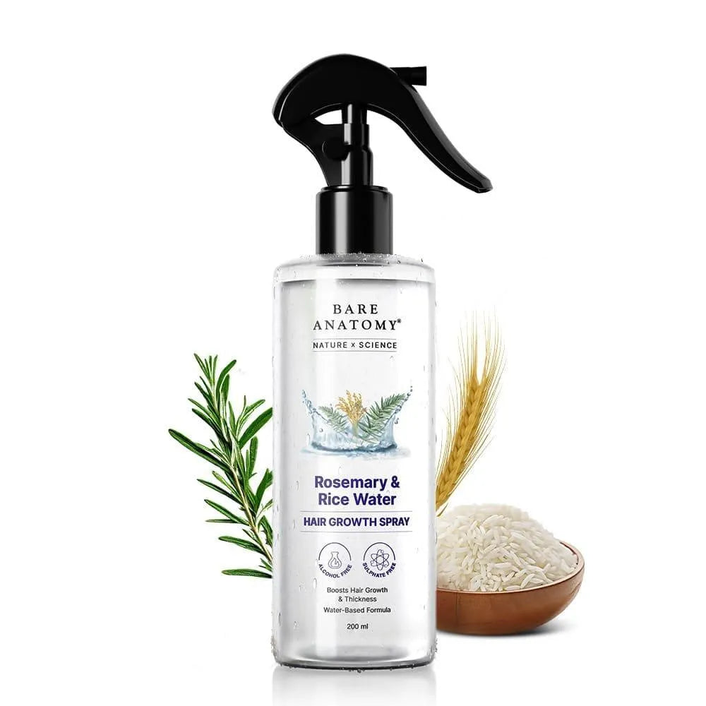 Bare Anatomy Rosemary & Rice Water Hair Growth Spray | BUY 1 GET 1 FREE | Free Delivery