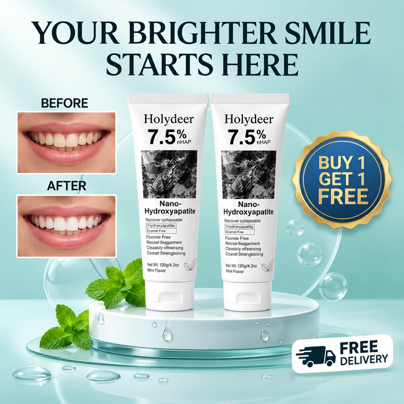 Nano Hydroxyapatite Toothpaste 7.5% – Buy 1 Get 1 Free | Enamel Repair & Protection